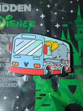 New 2026 Disneyland Wave A Hidden Mickey Dumbo Elephant Bus Pin